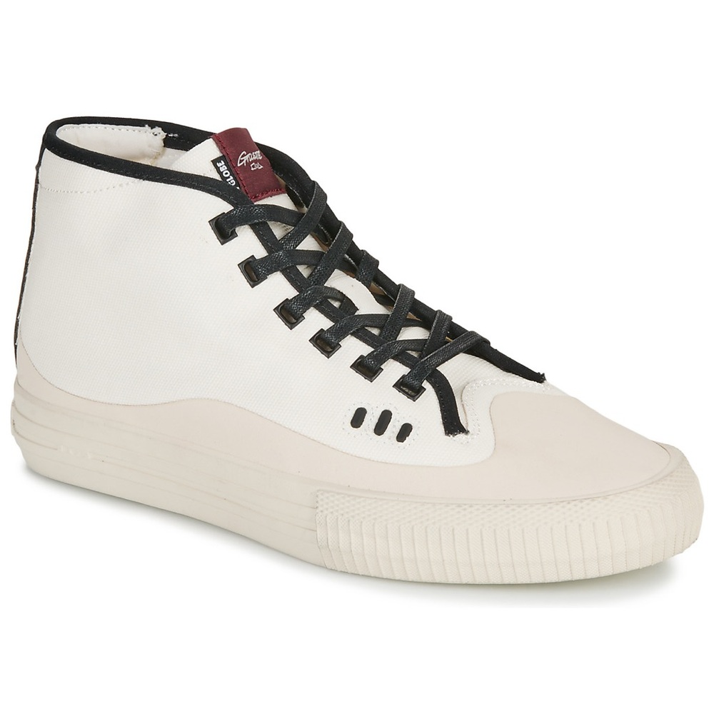 Globe Gilette Mid Cream & Black Skate Shoes